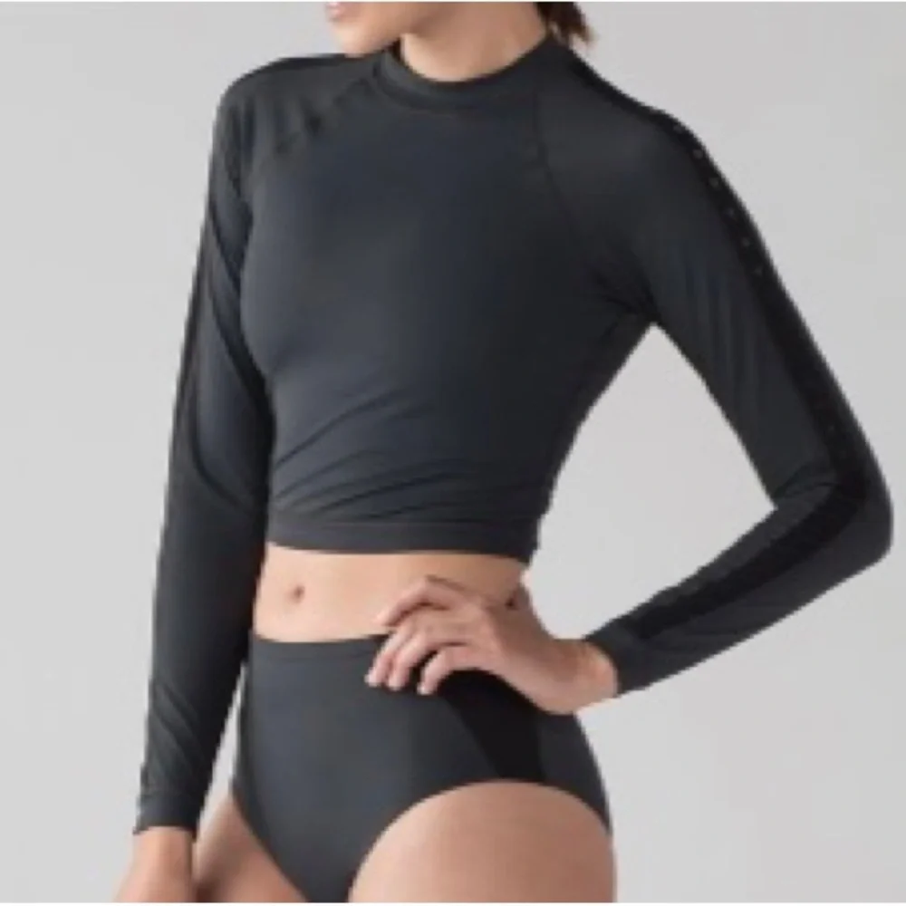 Lululemon Women's Black Sea Courage Rash Guard
Swimwear Long Sleeve - Picture 12 of 13